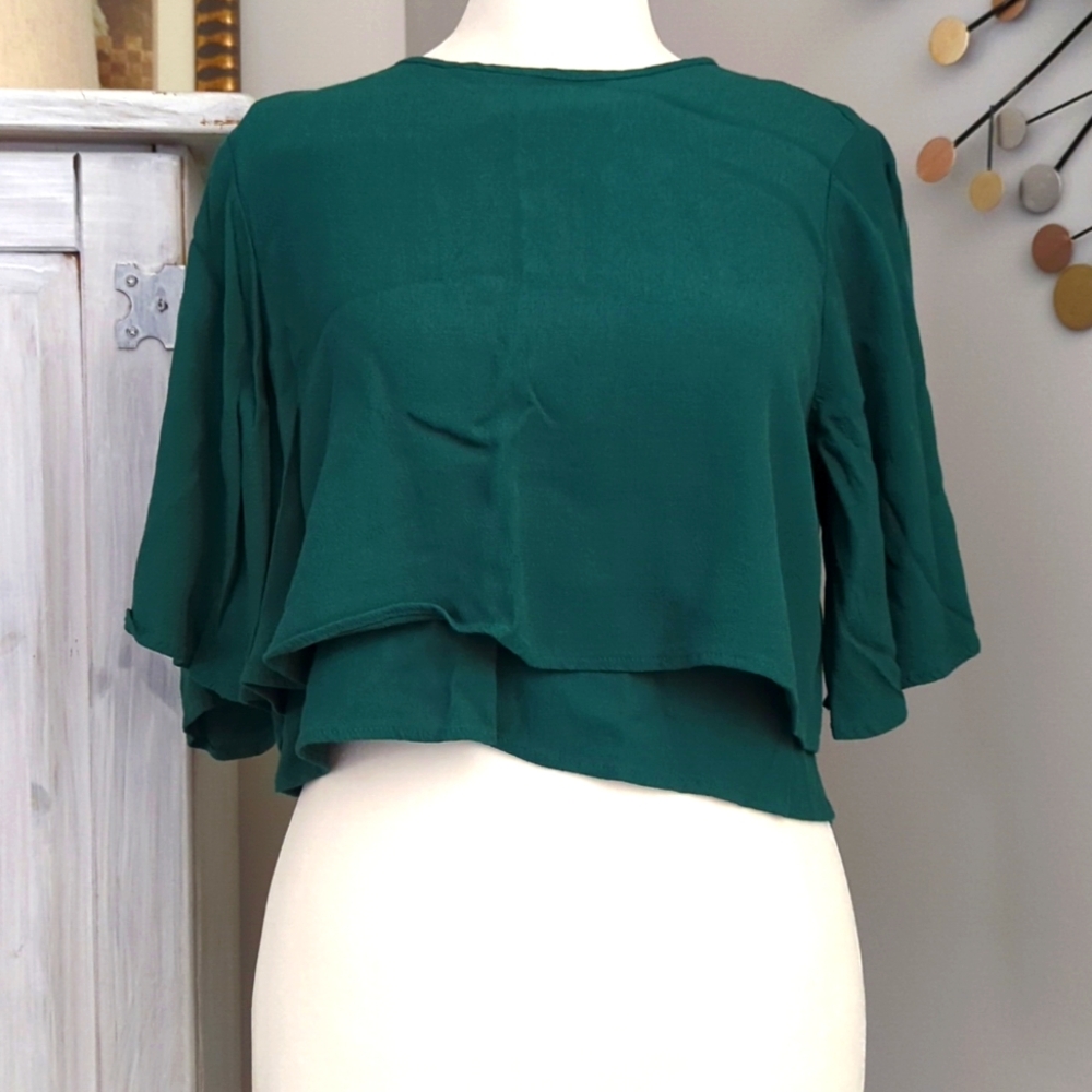 Zara Woman Top Green XS